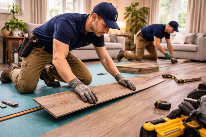 Laminate Floor Replacement in Harbeson, DE