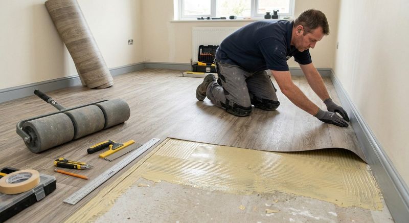 Sheet Vinyl Installation in Vienna, MD