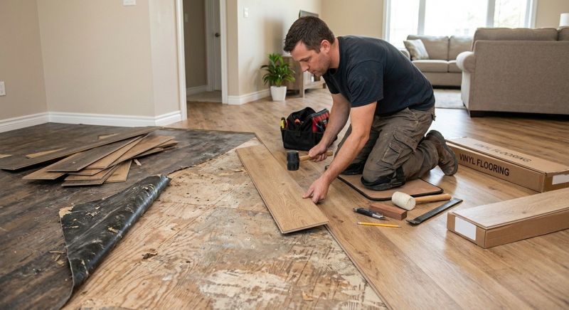 Vinyl Plank Floor Installation in Seaford, DE